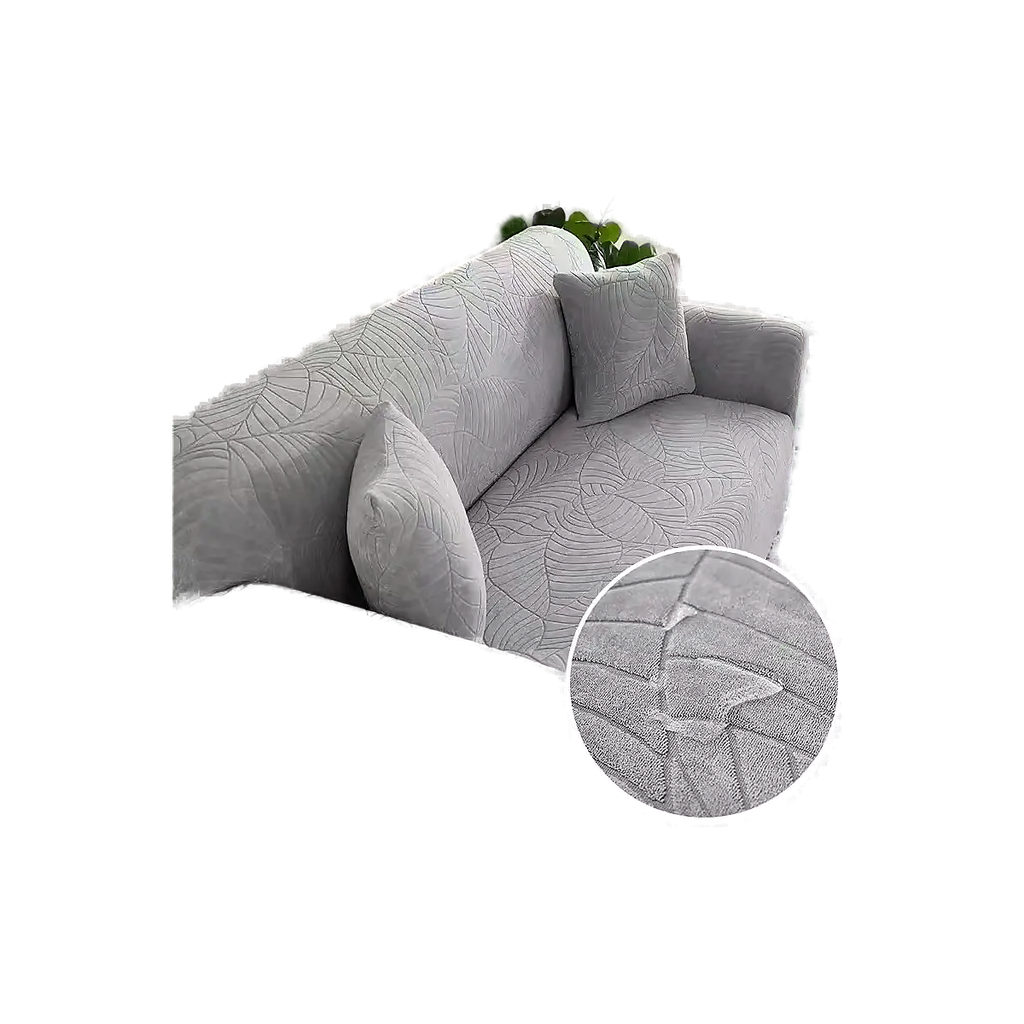 Sofa Cover - Waterproof (1 Seater, Light Grey (19))